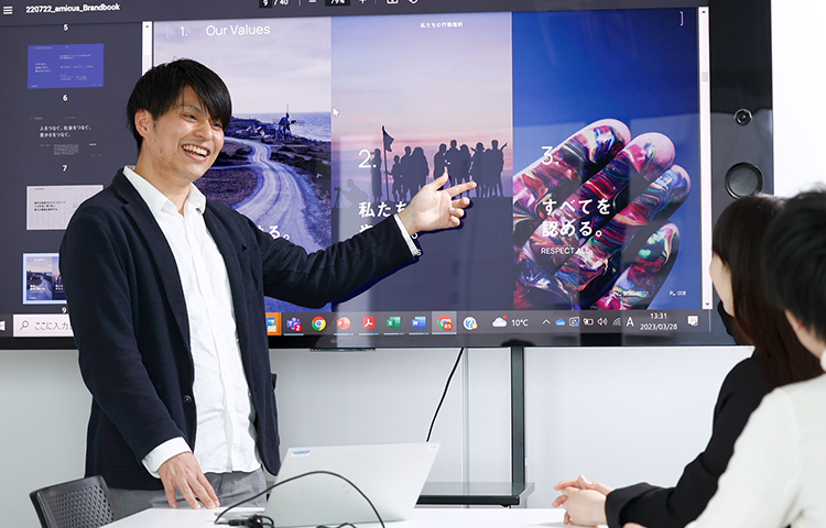 現場と経営の両方の目線で経営企画を行っています。